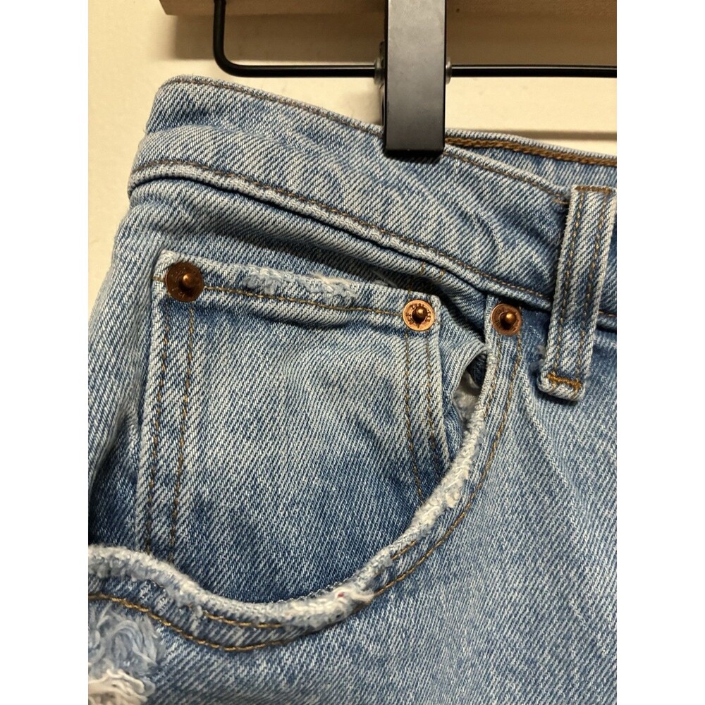 Abercrombie & Fitch Ultra High Rise Kick Flare Jean 29/8s Distressed Light Wash - Picture 8 of 14